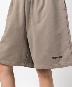( Positively Conscious ) Balenciaga Short De Sport En Coton Femme -Vente magasin Balenciaga 17730544 39710865 600