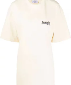 ( Positively Conscious ) Balenciaga T-shirt Political Campaign à Logo Imprimé Femme