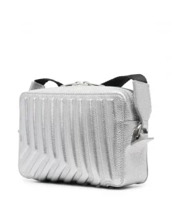 ( Positively Conscious ) Balenciaga 8110 SILVER Sac à Bandoulière En Cuir à Logo Imprimé Homme -Vente magasin Balenciaga 17730581 39659811 600