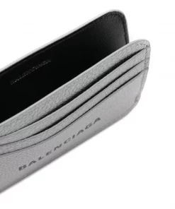 ( Positively Conscious ) Balenciaga Porte-cartes à Logo Imprimé 8160 SILVER/L BLACK -Vente magasin Balenciaga 17730644 38967233 600