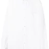 ( Positively Conscious ) Balenciaga 9000 WHITE Chemise Ample à Boutonnière Homme