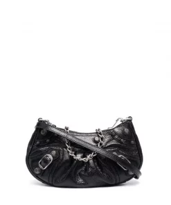 ( Positively Conscious ) Balenciaga Mini Sac à Main Le Cagole 1000 BLACK