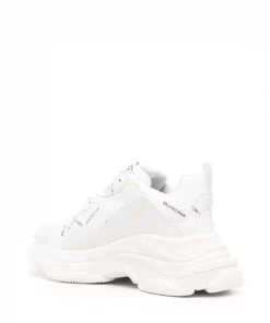 ( Positively Conscious ) Balenciaga 9083 WHITE/MULTIC Baskets Triple S à Logo All-over Homme -Vente magasin Balenciaga 17730715 39455234 600