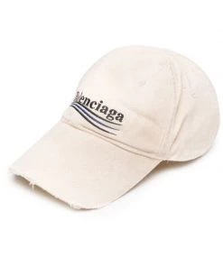 ( Positively Conscious ) Balenciaga Casquette Political Campaign 9360 CREAM/BLACK