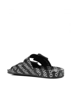 ( Positively Conscious ) Balenciaga Sandales Mallorca à Logo Imprimé Femme 8 ( Positively Conscious ) Balenciaga Sandales Mallorca à Logo Imprimé Femme -Vente magasin Balenciaga 17731464 39465529 600