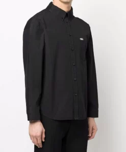 ( Positively Conscious ) Balenciaga Polo à Détail Patchwork 1000 BLACK -Vente magasin Balenciaga 17731467 37808902 600
