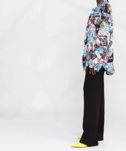 ( Positively Conscious ) Balenciaga 8470 -MULTICO Chemise à Imprimé Postcard Femme 11 ( Positively Conscious ) Balenciaga 8470 -MULTICO Chemise à Imprimé Postcard Femme -Vente magasin Balenciaga 17731477 39147379 600