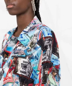 ( Positively Conscious ) Balenciaga 8470 -MULTICO Chemise à Imprimé Postcard Femme 10 ( Positively Conscious ) Balenciaga 8470 -MULTICO Chemise à Imprimé Postcard Femme -Vente magasin Balenciaga 17731477 39147444 600