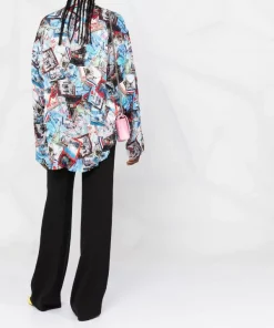 ( Positively Conscious ) Balenciaga 8470 -MULTICO Chemise à Imprimé Postcard Femme 13 ( Positively Conscious ) Balenciaga 8470 -MULTICO Chemise à Imprimé Postcard Femme -Vente magasin Balenciaga 17731477 39148074 600