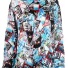 ( Positively Conscious ) Balenciaga 8470 -MULTICO Chemise à Imprimé Postcard Femme