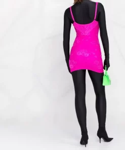 ( Positively Conscious ) Balenciaga 6840 LIPSTICK PINK Robe Courte à Fleurs En Jacquard Femme 11 ( Positively Conscious ) Balenciaga 6840 LIPSTICK PINK Robe Courte à Fleurs En Jacquard Femme -Vente magasin Balenciaga 17731482 39625443 600