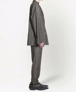 ( Positively Conscious ) Balenciaga 9501 -BEIGE Blazer Boutonné à Effet Délavé Homme -Vente magasin Balenciaga 17731496 38893974 600