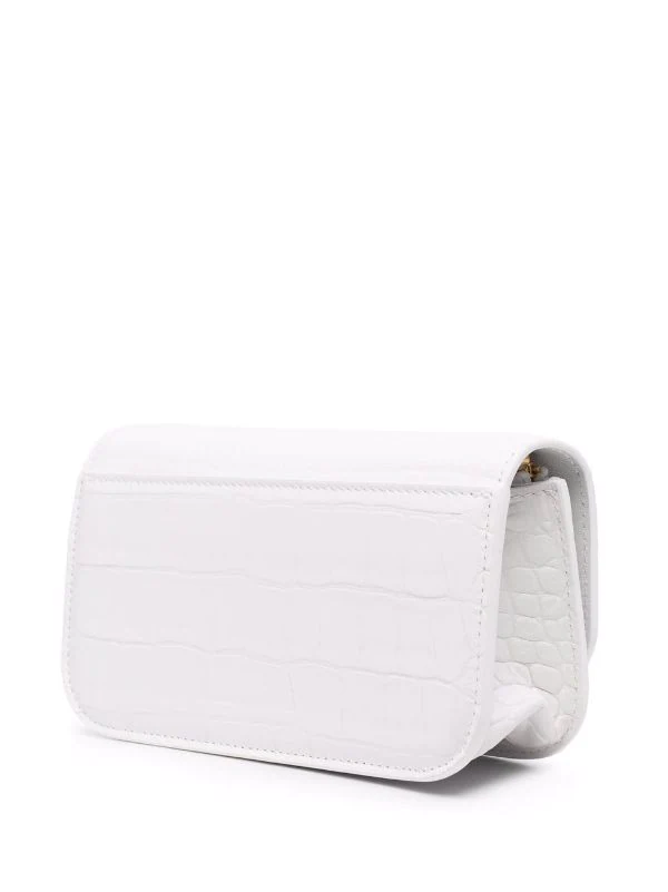 ( Positively Conscious ) Balenciaga Portefeuille Gossip à Bride En Chaîne 9016 OPTIC WHITE 6 ( Positively Conscious ) Balenciaga Portefeuille Gossip à Bride En Chaîne 9016 OPTIC WHITE – Image 4