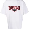 ( Nouvelle Collection ) Balenciaga T-shirt à Logo Brodé 9012 GREY