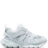 ( Positively Conscious ) Balenciaga 4491 LIGHT BLUE/WHITE Baskets Track à Lacets Femme