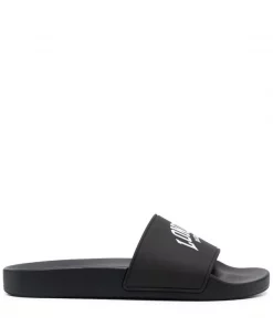 ( Positively Conscious ) Balenciaga Claquettes à Logo Imprimé Femme