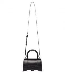 ( Positively Conscious ) Balenciaga 1000 -Black Sac Porté épaule Hourglass à Logo Femme -Vente magasin Balenciaga 17731550 38194941 600