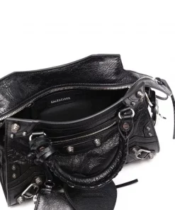 ( Positively Conscious ) Balenciaga Petit Sac à Main Neo Cagole 1000 BLACK -Vente magasin Balenciaga 17731554 38001770 600