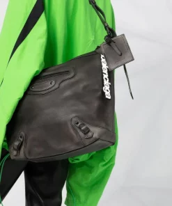 ( Positively Conscious ) Balenciaga 1000 BLACK Sac Porté épaule Neo Classic Hobo Femme -Vente magasin Balenciaga 17731559 39527664 600