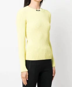 ( Positively Conscious ) Balenciaga Haut Nervuré à Patch Logo Femme -Vente magasin Balenciaga 17731577 39157554 600