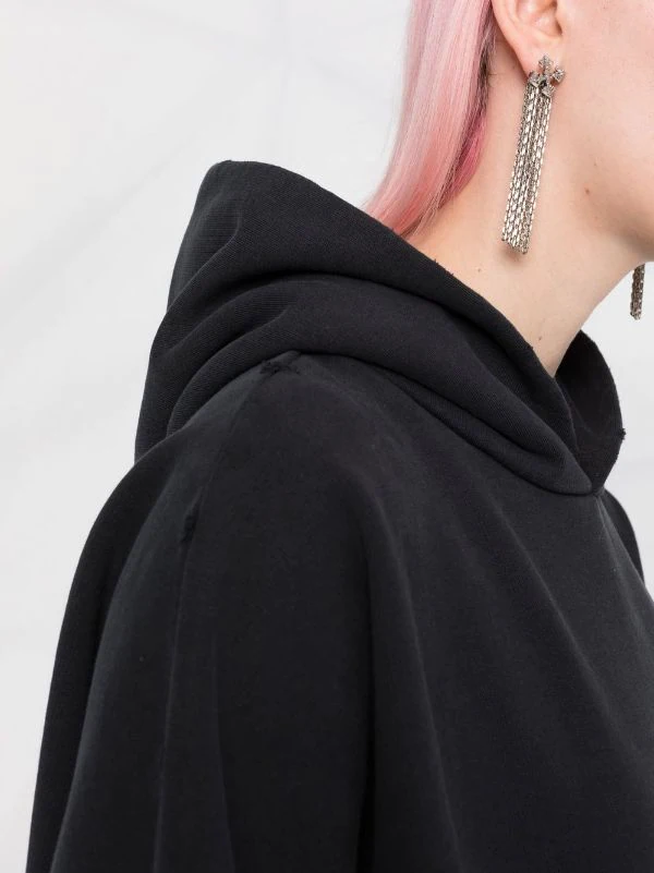 ( Positively Conscious ) Balenciaga Hoodie Ample à Logo Imprimé Femme 7 ( Positively Conscious ) Balenciaga Hoodie Ample à Logo Imprimé Femme – Image 5