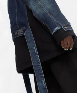 ( Positively Conscious ) Balenciaga Caban à Bords Francs 4021 DEEP BLUE -Vente magasin Balenciaga 17731640 39374984 600