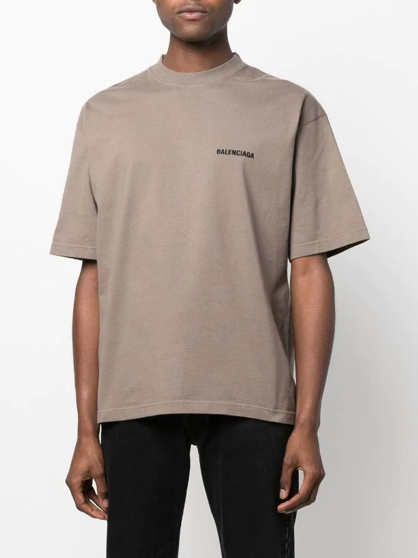 ( Positively Conscious ) Balenciaga T-shirt Droit à Logo Imprimé Homme 6 ( Positively Conscious ) Balenciaga T-shirt Droit à Logo Imprimé Homme – Image 4