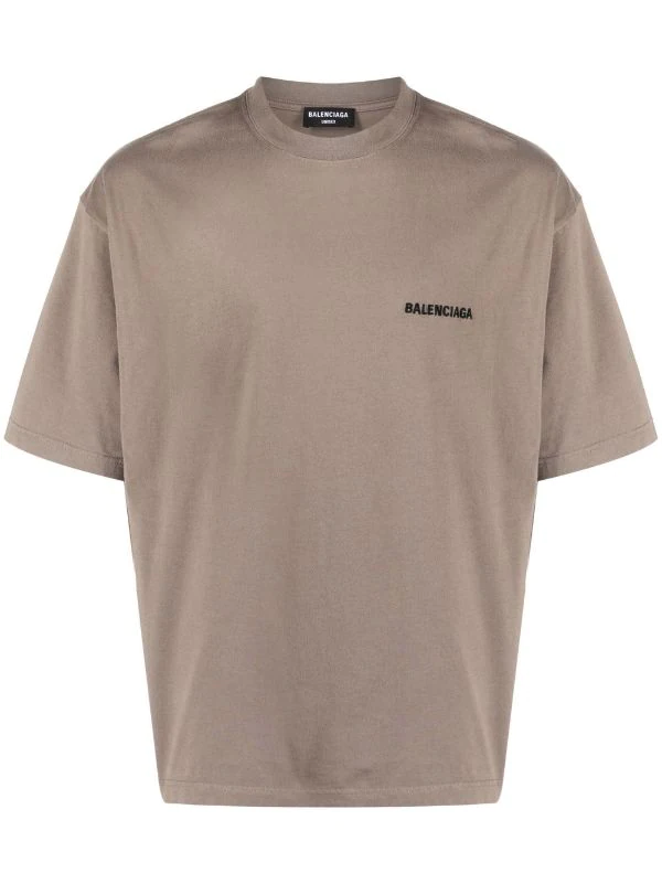( Positively Conscious ) Balenciaga T-shirt Droit à Logo Imprimé Homme 3 ( Positively Conscious ) Balenciaga T-shirt Droit à Logo Imprimé Homme