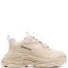 ( Positively Conscious ) Balenciaga Baskets Triple S En Cuir Artificiel 9700 BEIGE -Vente magasin Balenciaga 17731665 37827946 600