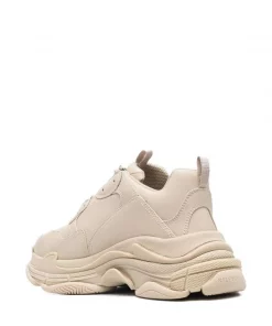 ( Positively Conscious ) Balenciaga Baskets Triple S En Cuir Artificiel 9700 BEIGE -Vente magasin Balenciaga 17731665 37827949 600