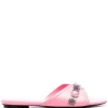 ( Positively Conscious ) Balenciaga 5081 SWEET PINK/AGE NIK Sandales Cagole à Boucles Femme