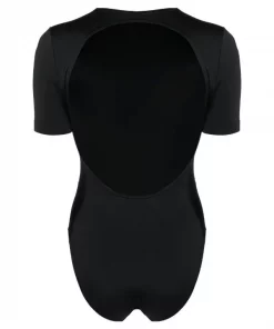 ( Positively Conscious ) Balenciaga Maillot De Bain Paris à Manches Courtes 1077 BLACK/WHITE -Vente magasin Balenciaga 17731673 39566792 600