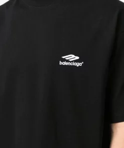 ( Positively Conscious ) Balenciaga 1070 BLACK/WHITE T-shirt à Logo Imprimé Homme -Vente magasin Balenciaga 17731679 39161029 600
