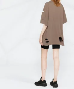 ( Positively Conscious ) Balenciaga T-shirt Effet-usé à Logo Imprimé Femme -Vente magasin Balenciaga 17731691 39269687 600