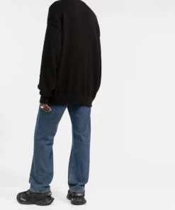 ( Positively Conscious ) Balenciaga Pull L/S à Logo Brodé 1070 BLACK/WHITE -Vente magasin Balenciaga 17732005 889762c8 22e7 4012 8a63 bf44193bc17f 600