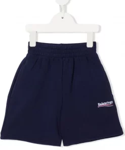 ( Positively Conscious ) Balenciaga Short De Sport à Logo Brodé Enfant