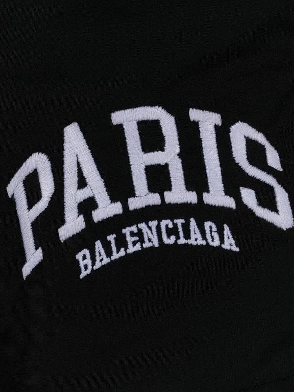( Positively Conscious ) Balenciaga Short De Bain Paris à Logo Brodé 1077 BLACK/ WHITE 5 ( Positively Conscious ) Balenciaga Short De Bain Paris à Logo Brodé 1077 BLACK/ WHITE – Image 3