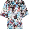 ( Positively Conscious ) Balenciaga Chemise All-Over Cities Imprimée Homme