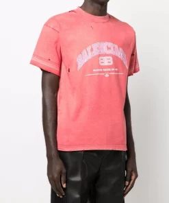 ( Positively Conscious ) Balenciaga T-shirt Effet-usé à Logo Imprimé 6441 CARDI RED/ORNGE/WHTE 11 ( Positively Conscious ) Balenciaga T-shirt Effet-usé à Logo Imprimé 6441 CARDI RED/ORNGE/WHTE -Vente magasin Balenciaga 17909646 37911100 600