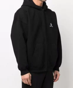 ( Nouvelle Collection ) Balenciaga Hoodie Zippé à Logo Brodé 1070 BLACK/ WHITE 11 ( Nouvelle Collection ) Balenciaga Hoodie Zippé à Logo Brodé 1070 BLACK/ WHITE -Vente magasin Balenciaga 17909680 37952249 600
