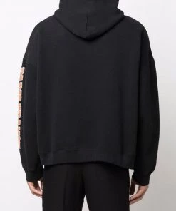 ( Positively Conscious ) Balenciaga 1074 BLACK Hoodie à Logo BB Imprimé Homme -Vente magasin Balenciaga 17964252 37958562 600