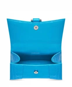 ( Positively Conscious ) Balenciaga CYAN Sac Porté épaule Hourglass à Effet Peau De Crocodile Femme -Vente magasin Balenciaga 18137855 38893910 600