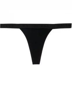 ( Nouvelle Collection ) Balenciaga BLACK String En Jersey à Bande Logo Femme