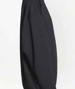 ( Positively Conscious ) Balenciaga 1000 -Black Veste Zippée à Coupe Mi-longue Homme -Vente magasin Balenciaga 18174260 38961601 600