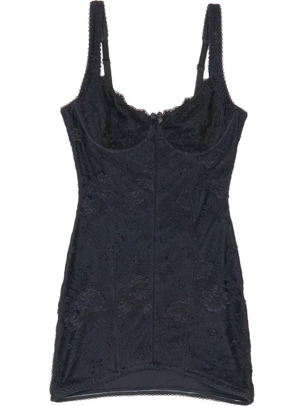 ( Positively Conscious ) Balenciaga Robe Courte à Fleurs En Jacquard 1000 -Black 3 ( Positively Conscious ) Balenciaga Robe Courte à Fleurs En Jacquard 1000 -Black