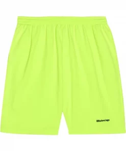 ( Positively Conscious ) Balenciaga Short De Sport à Logo Brodé Homme