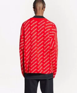 ( Positively Conscious ) Balenciaga Cardigan à Logo Imprimé All-over Homme -Vente magasin Balenciaga 18174341 38940832 600