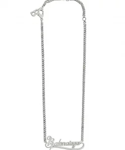 ( Positively Conscious ) Balenciaga Collier Typo Valentine Femme
