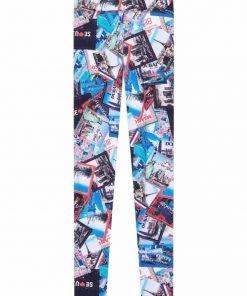 ( Positively Conscious ) Balenciaga Legging à Imprimé Graphique All-over 8470 MULTICO