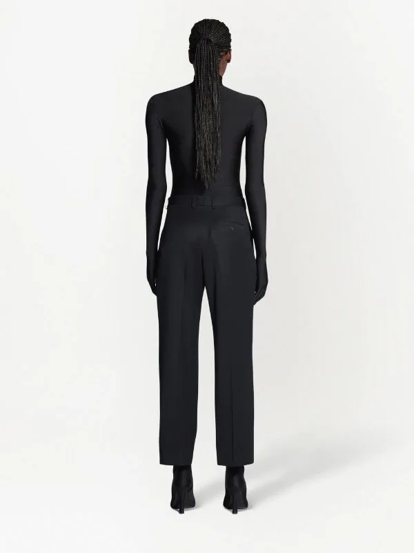 ( Positively Conscious ) Balenciaga BLACK W Pantalon Court En Laine à Taille Haute Femme 5 ( Positively Conscious ) Balenciaga BLACK W Pantalon Court En Laine à Taille Haute Femme – Image 3